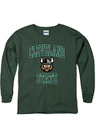 Cleveland State Vikings Youth Green No 1 Long Sleeve T-Shirt