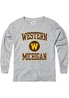 Western Michigan Broncos Youth Grey No 1 Long Sleeve T-Shirt