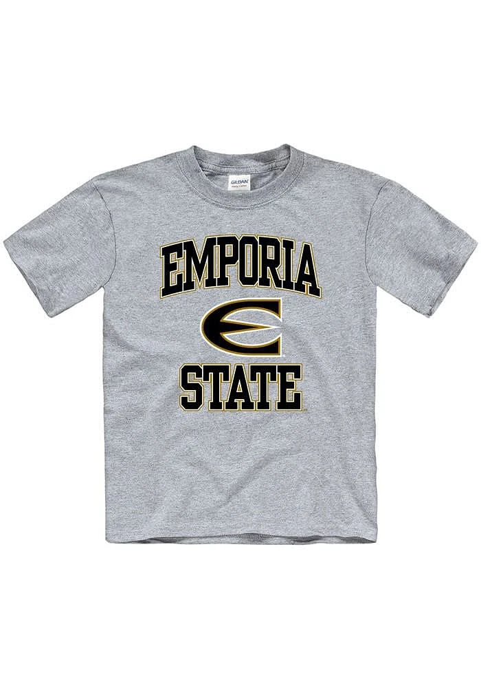 Emporia State Hornets Youth Grey No 1 Short Sleeve T-Shirt