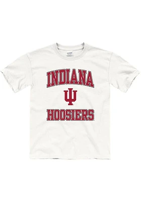 Indiana Hoosiers Youth White No 1 Short Sleeve T-Shirt