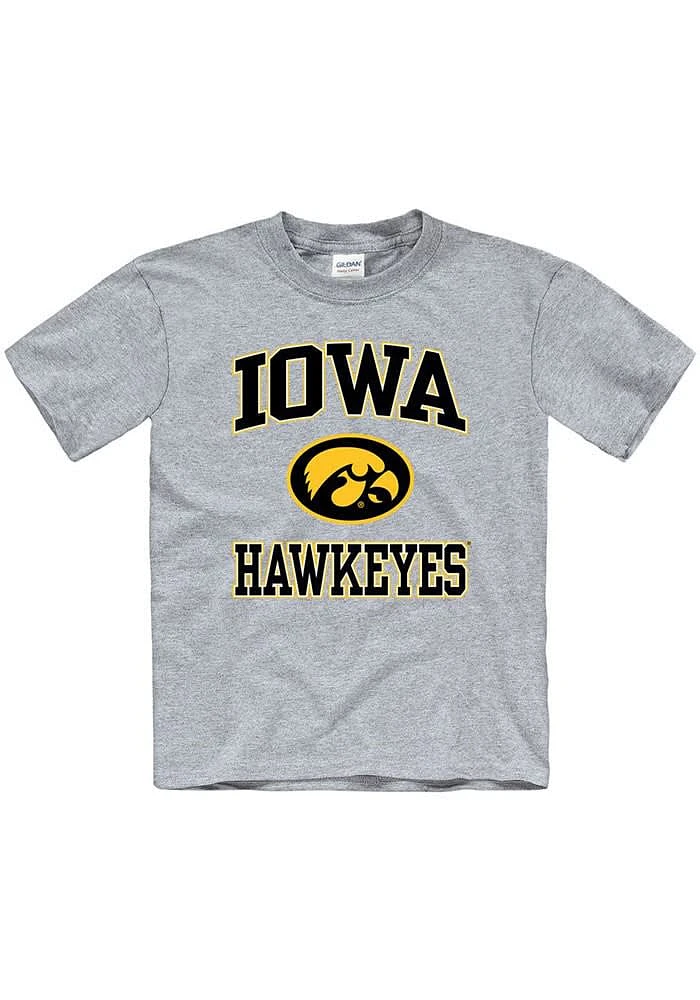 Iowa Hawkeyes Youth Grey No 1 Short Sleeve T-Shirt