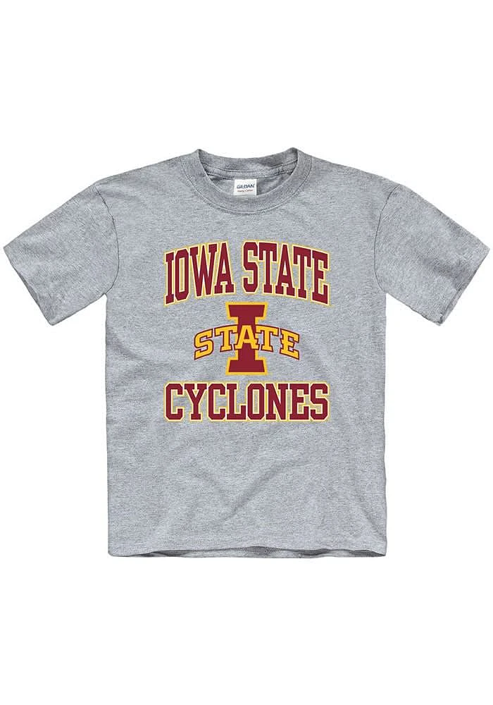 Iowa State Cyclones Youth Grey No 1 Short Sleeve T-Shirt