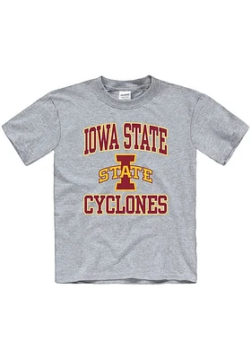 Iowa State Cyclones Youth Grey No 1 Short Sleeve T-Shirt
