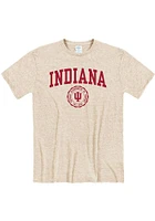 Indiana Hoosiers Oatmeal Seal Short Sleeve Fashion T Shirt