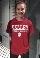 Indiana Hoosiers Crimson Kelley School of Business Short Sleeve T Shirt