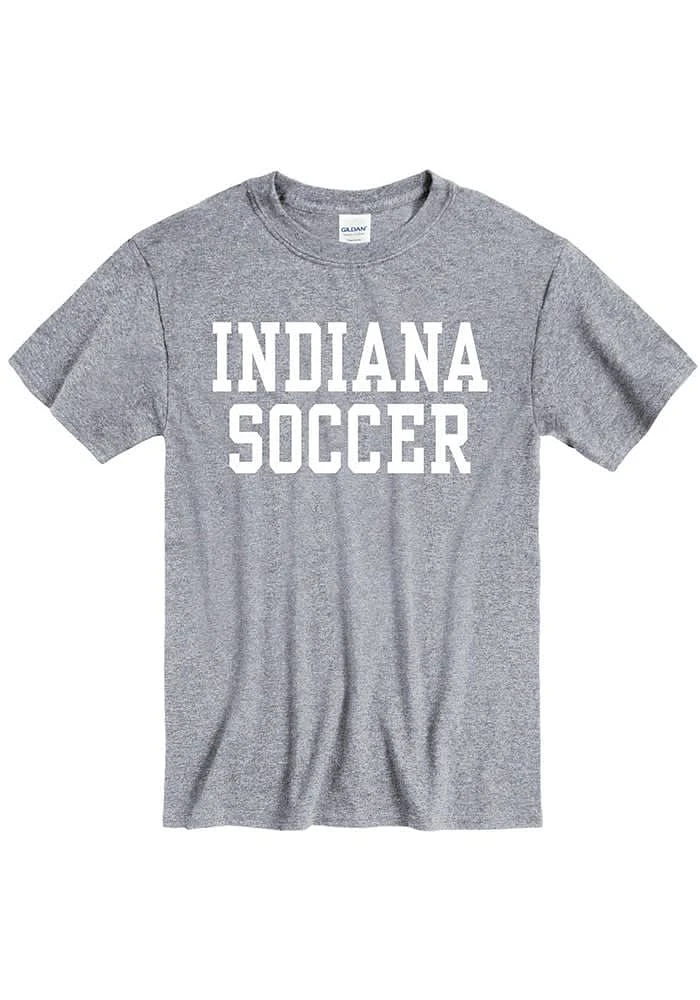 Indiana Hoosiers Grey Soccer Short Sleeve T Shirt