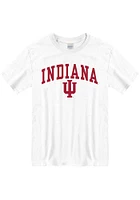 Indiana Hoosiers White Arch Mascot Short Sleeve T Shirt