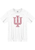 Indiana Hoosiers White Fade Out Short Sleeve T Shirt