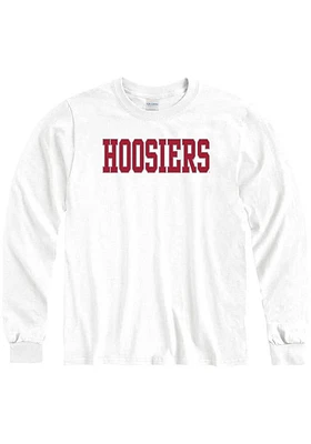 Indiana Hoosiers White Arch Hoosier Long Sleeve T Shirt