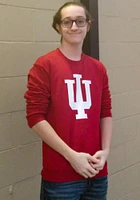 Indiana Hoosiers Mens Crimson Big Logo Long Sleeve Crew Sweatshirt