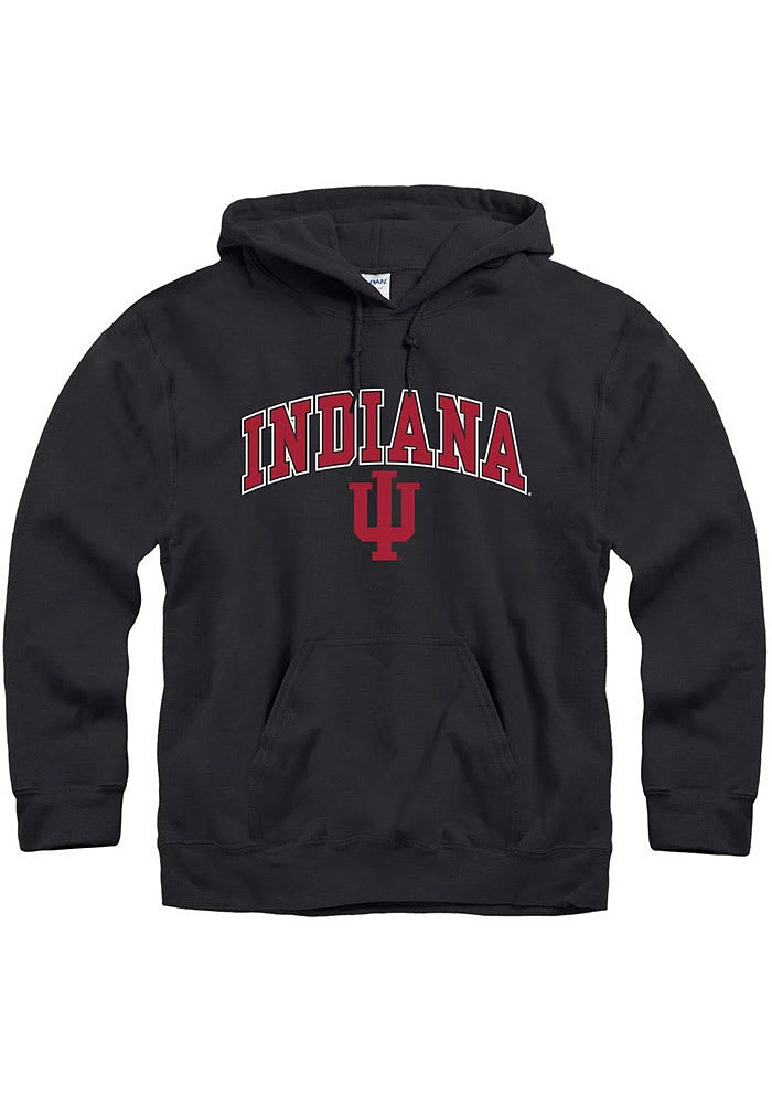 Indiana Hoosiers Mens Arch Mascot Long Sleeve Hoodie