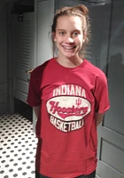 Indiana Hoosiers Crimson Basketball Net Short Sleeve T Shirt
