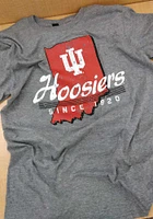 Indiana Hoosiers Grey Stated Short Sleeve Fashion T Shirt