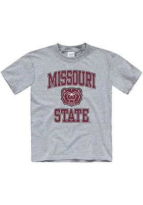 Missouri State Bears Youth Grey No 1 Short Sleeve T-Shirt