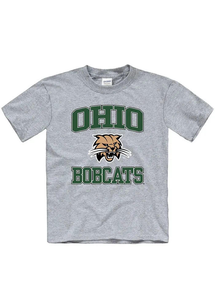 Ohio Bobcats Youth Grey No 1 Short Sleeve T-Shirt