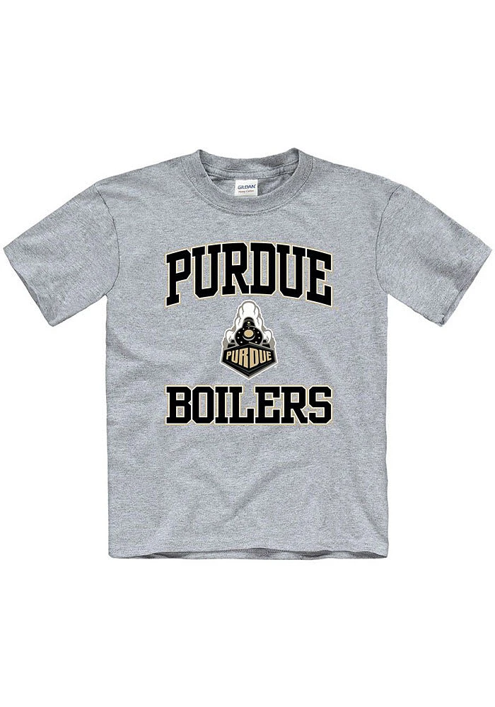 Purdue Boilermakers Youth Grey No 1 Design Short Sleeve T-Shirt
