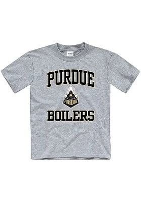 Purdue Boilermakers Youth Grey No 1 Design Short Sleeve T-Shirt