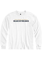 Rally John Carroll Blue Streaks White Loud Long Sleeve T Shirt