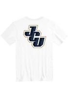 Rally John Carroll Blue Streaks White Loud Short Sleeve T Shirt