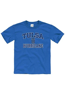 Tulsa Golden Hurricane Youth Blue No 1 Short Sleeve T-Shirt