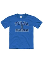 Tulsa Golden Hurricane Youth Blue No 1 Short Sleeve T-Shirt
