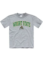 Wright State Raiders Youth Grey Arch Mascot Short Sleeve T-Shirt