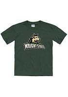 Wright State Raiders Youth Green Primary Logo Short Sleeve T-Shirt