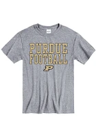 Purdue Boilermakers Grey Football Short Sleeve T Shirt