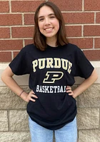 Purdue Boilermakers Black Basketball Short Sleeve T Shirt