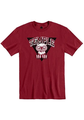 Rally Temple Owls Cardinal Vault Owl Short Sleeve Fashion T Shirt