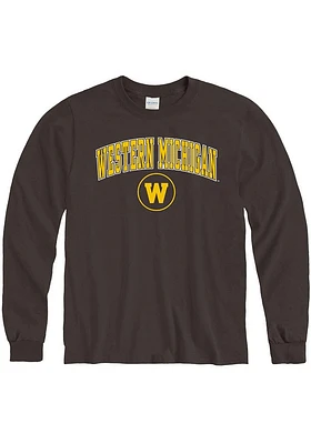 Western Michigan Broncos Arch Mascot Long Sleeve T Shirt