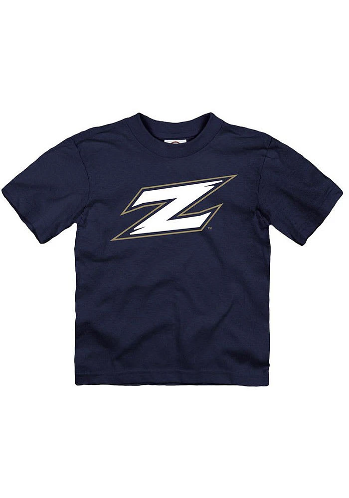 Akron Zips Toddler Navy Blue Primary Logo Short Sleeve T-Shirt