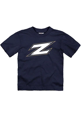 Akron Zips Toddler Navy Blue Primary Logo Short Sleeve T-Shirt