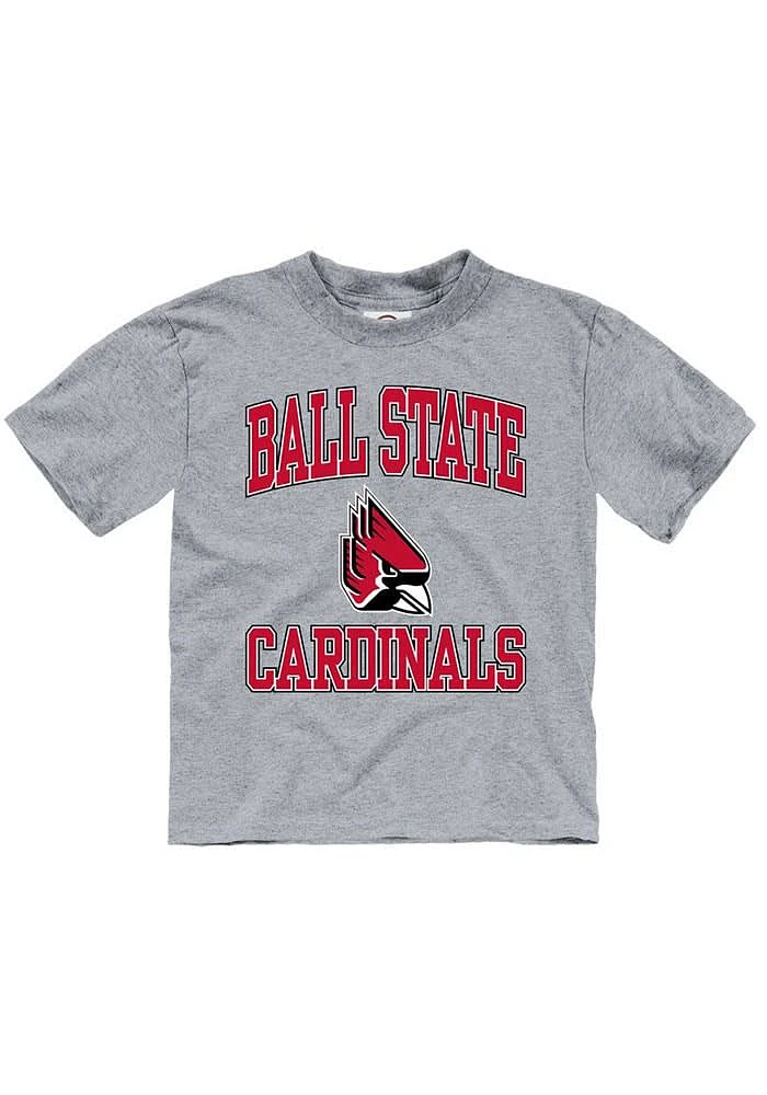 Ball State Cardinals Toddler Grey No 1 Short Sleeve T-Shirt