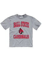 Ball State Cardinals Toddler Grey No 1 Short Sleeve T-Shirt