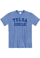 Tulsa Golden Hurricane Blue Arch Name Short Sleeve Fashion T Shirt