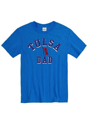 Tulsa Golden Hurricane Blue Dad Short Sleeve T Shirt