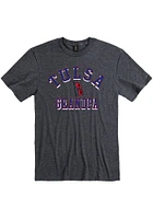 Tulsa Golden Hurricane Charcoal Grandpa Short Sleeve T Shirt