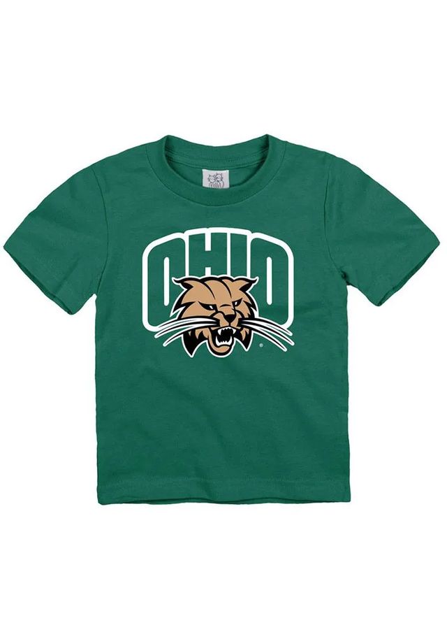 Ohio Bobcats Toddler Green Primary Logo Short Sleeve T-Shirt