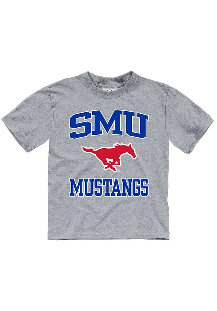 SMU Mustangs Toddler Grey No 1 Short Sleeve T-Shirt