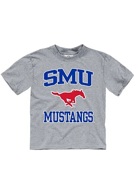 SMU Mustangs Toddler Grey No 1 Short Sleeve T-Shirt