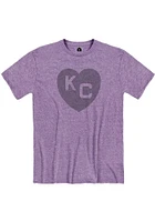 Rally Kansas City Monarchs Heart Short Sleeve Fashion T Shirt