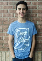 Rally Indiana Blue Drink Local Short Sleeve Fashion T Shirt