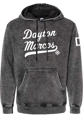 Rally Dayton Marcos Mens Black Club Script Fashion Hood