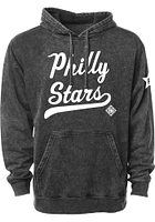 Rally Philadelphia Stars Mens Black Club Script Fashion Hood