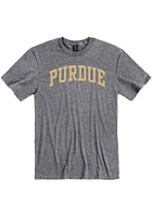 Purdue Boilermakers Graphite Arched Short Sleeve T Shirt