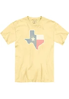 Texas Yellow Pastel Flag Short Sleeve T Shirt