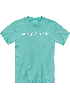 Detroit Green Dots Wordmark Short Sleeve T Shirt