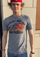Kentucky Grey Bet on Bourbon Short Sleeve Fashion T Shirt
