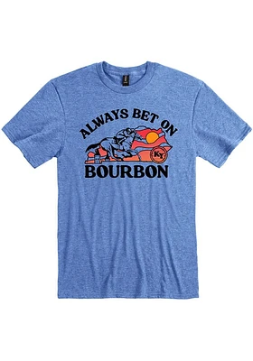 Kentucky Blue Bet on Bourbon Short Sleeve Fashion T Shirt